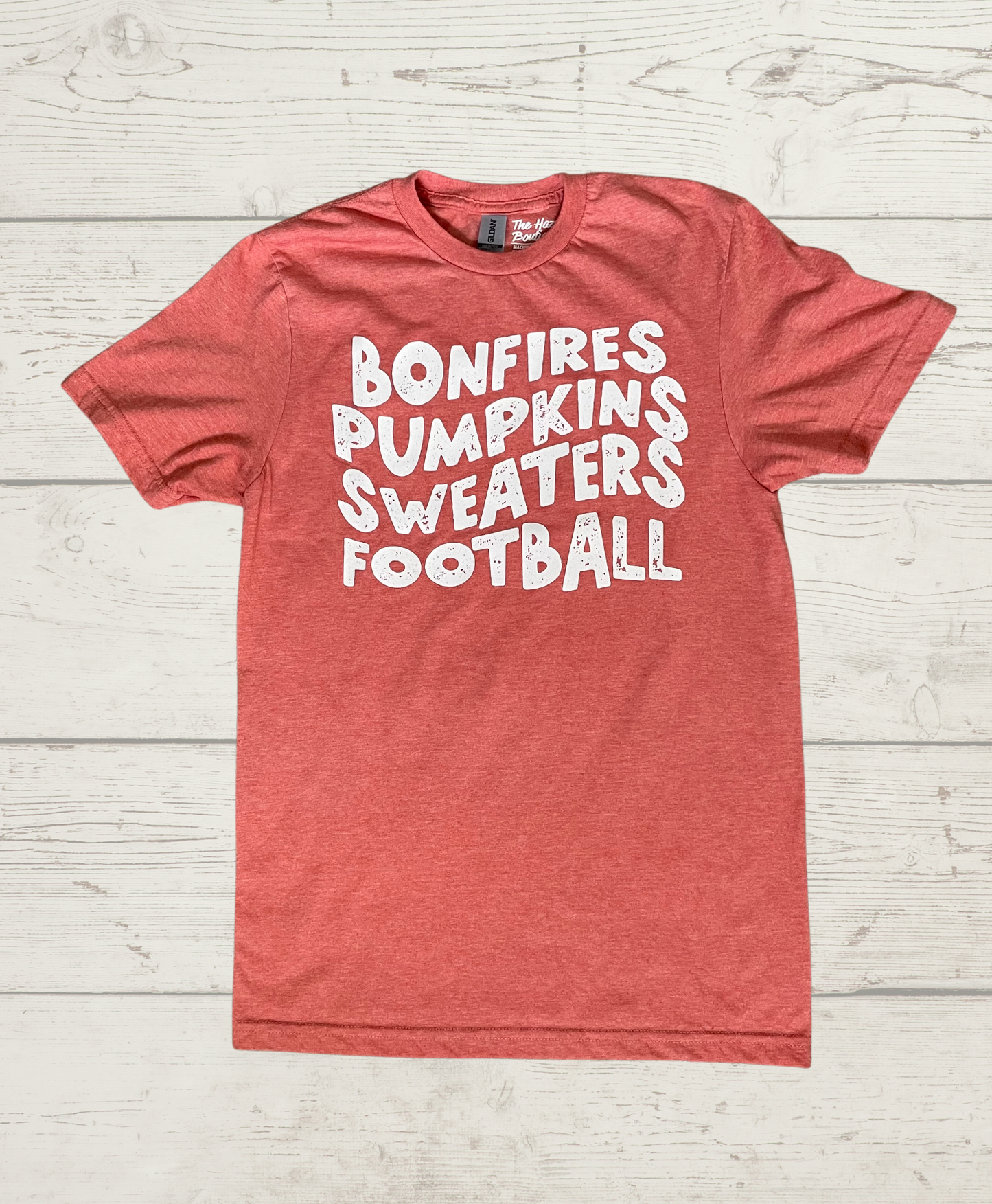 S Bonfires, Pumpkins, Sweaters & Football Tee