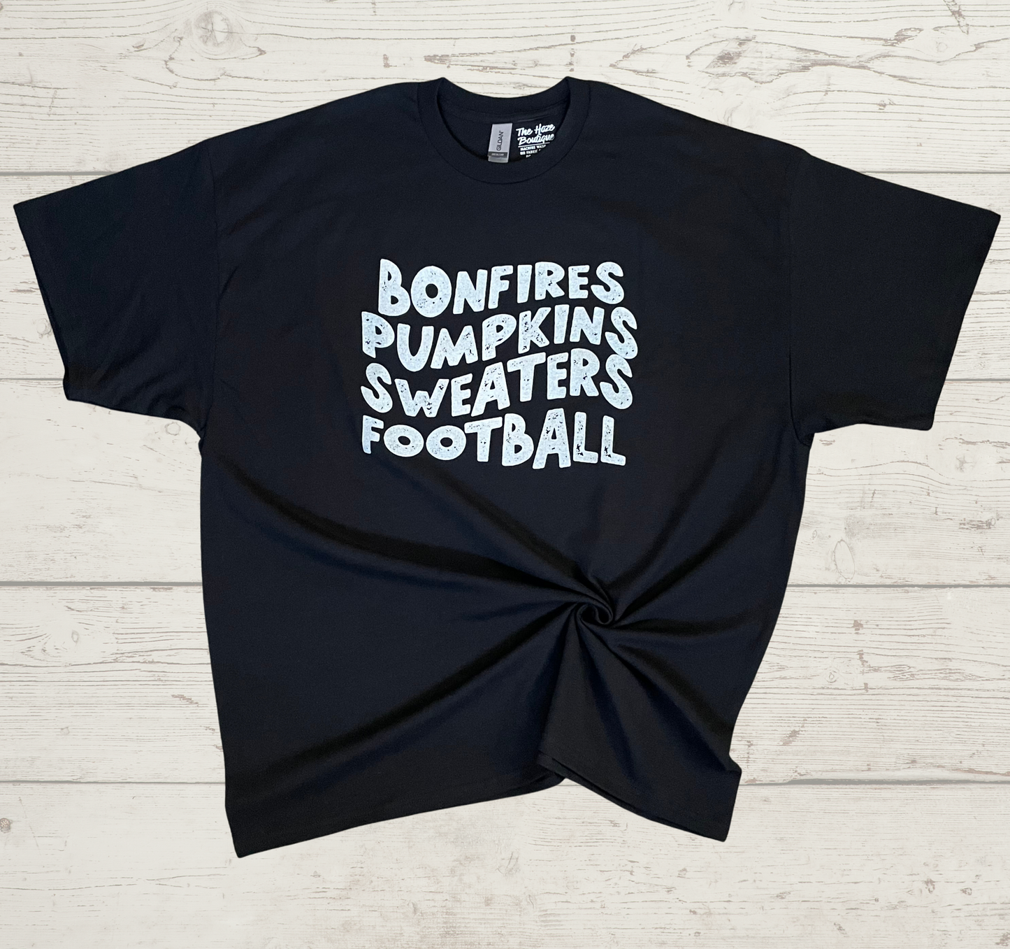 2XL Bonfires, Pumpkins, Sweaters & Football Tee