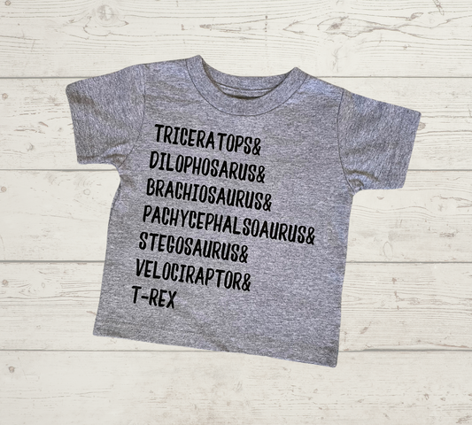 Dinosaur Names Tee