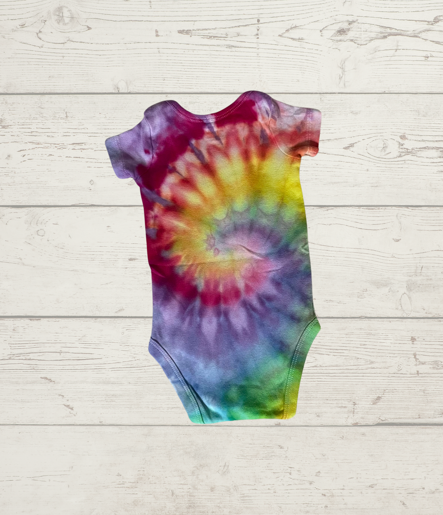 0-3 M Short Sleeve Pastel Spiral