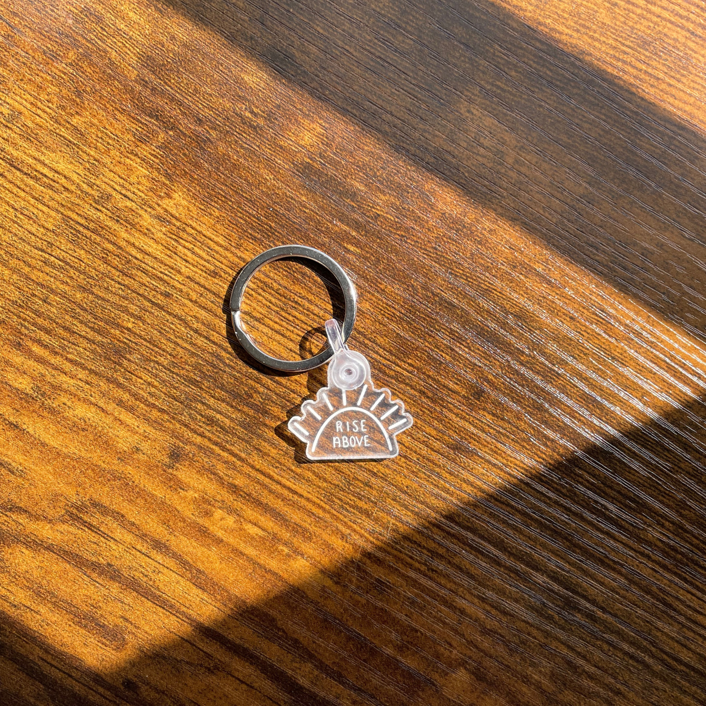 Rise Above Clear Mini Keychain