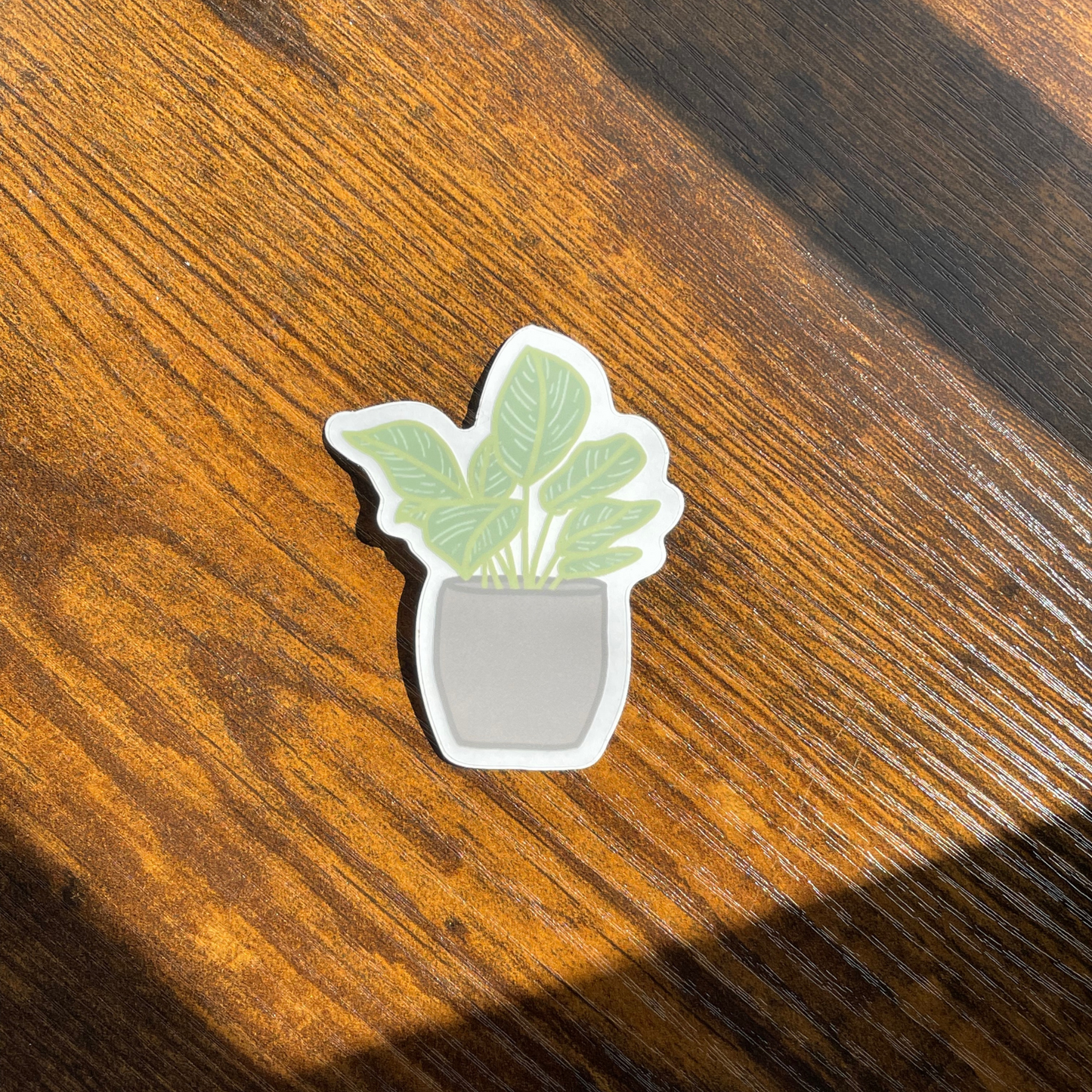 Clear Potted Plant Sticker